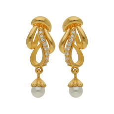 Blooming Drop Gold Stud Curve Design